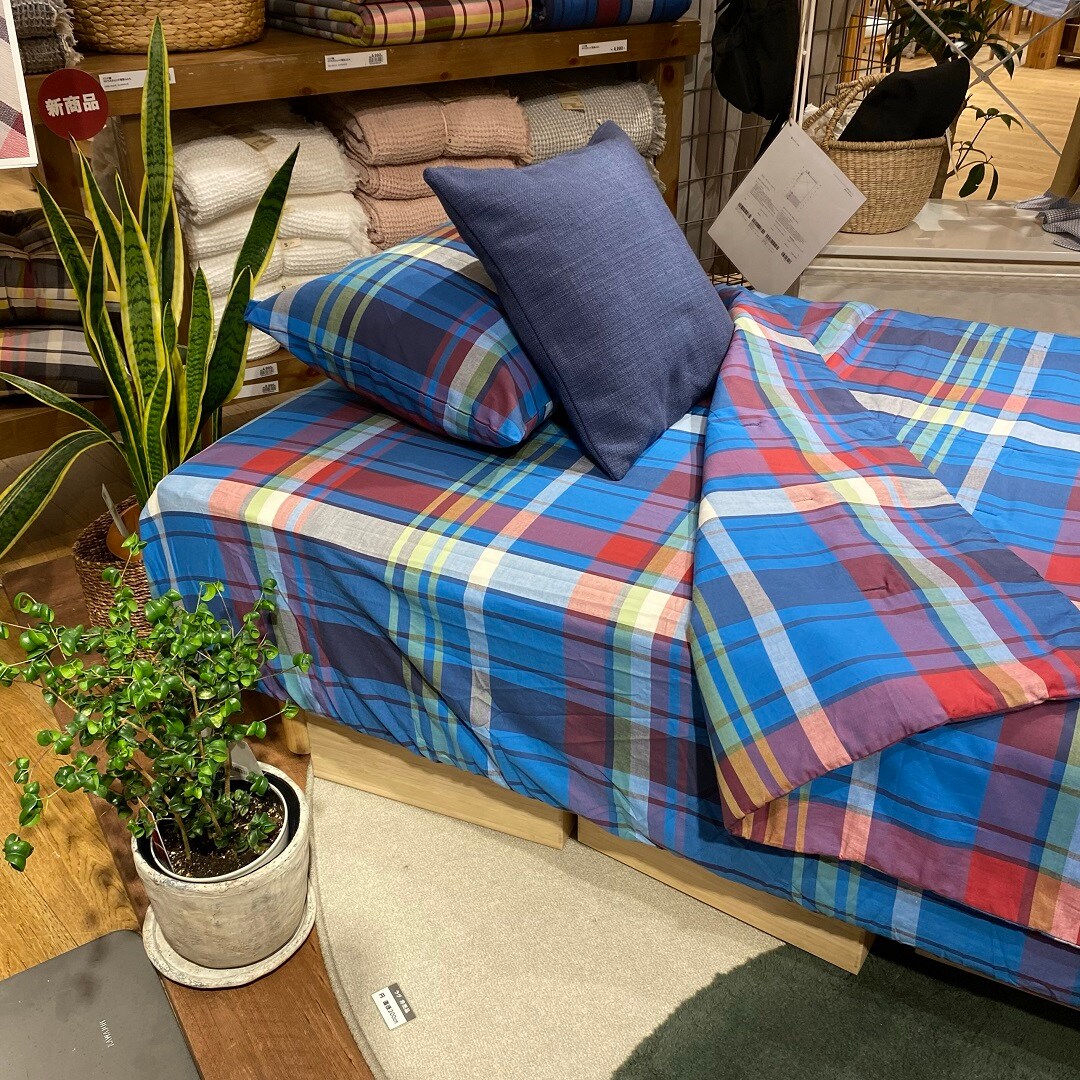 板橋南町22】マドラスチェックでお部屋に彩りを｜ 無印良品